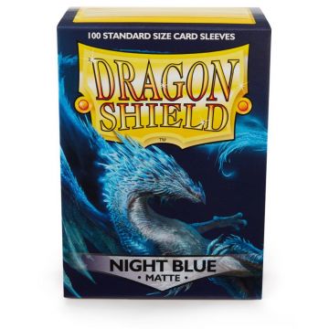 Sleeve-uri Dragon Shield Matte Sleeves 100 Bucati - Night Blue