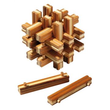 Lock Up Puzzle 3D, Bambus