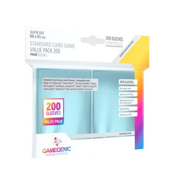 Sleeve-uri Gamegenic - Value Pack Standard Sleeves - Clear (200 Bucati)