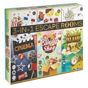 Joc Escape Room 3 in 1 â Cinema, Candy Shop si Treasure Island Grafix GR300078