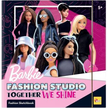 Set de colorat cu activitati Lisciani Barbie Fashion Studio