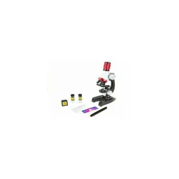 Set microscop stiintific de jucarie, cu accesorii pentru copii, 1200X, LeanToys, 1604