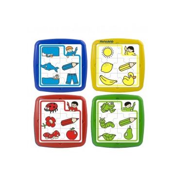 Set de 4 puzzle educative - Miniland