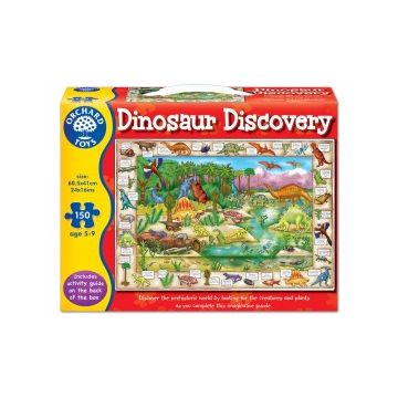 Puzzle in limba engleza Lumea dinozaurilor (150 piese) DINOSAUR DISCOVERY