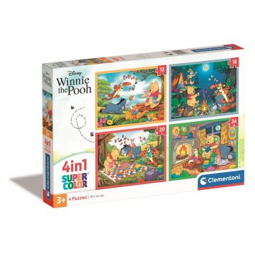 Puzzle Clementoni, 4 in 1, Disney Winnie The Pooh, 12 16 20 24 piese