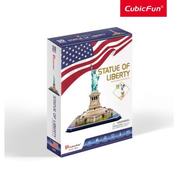 Puzzle 3D Cubic Fun 39 piese Statuia Libertatii