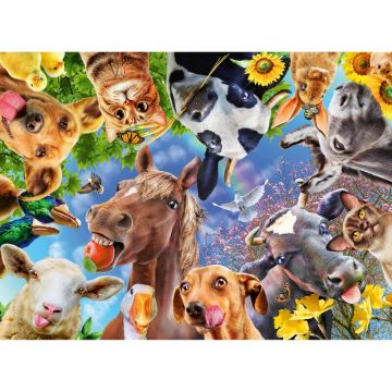 Puzzle Portret Cu Animale, 200 Piese