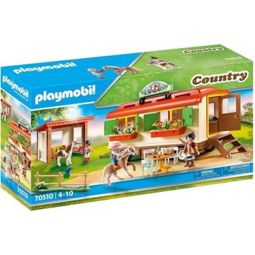 Playmobil - Casa Mobila Si Adapost De Ponei