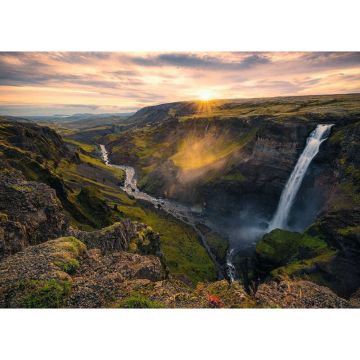 Puzzle Cascada Haifoss Islanda, 1000 Piese