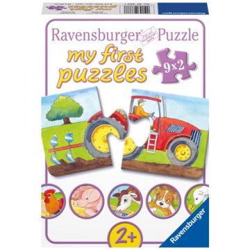 Puzzle Ravensburger la Ferma, 9X2 Piese