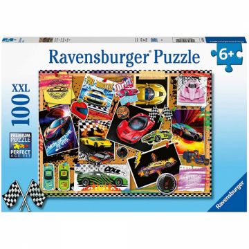 Puzzle Ravensburger Masini De Curse, 100 Piese