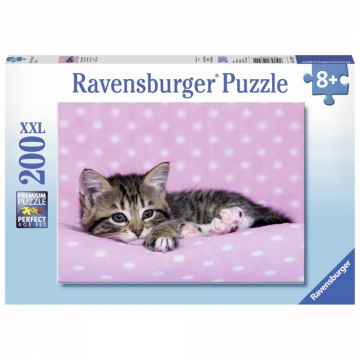 Puzzle Ravensburger Pisicuta Pe Patura, 200 Piese