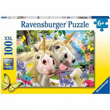 Puzzle Ravensburger Selfie Cu Unicorni, 100 Piese