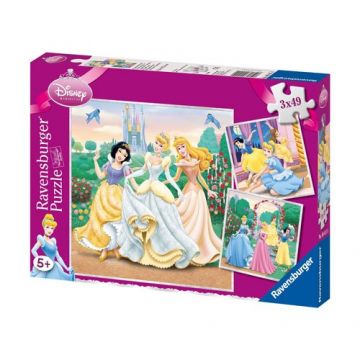 Puzzle Ravensburger Printesele Disney - 3X49 piese