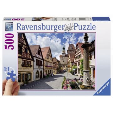 Puzzle Ravensburger Rothenburg, 500 Piese