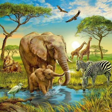 Puzzle Animalele Pamantului, 3X49 Piease