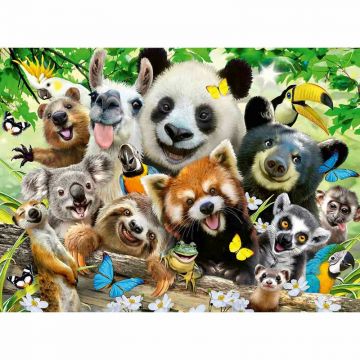 Puzzle Selfie Cu Animale, 300 Piese