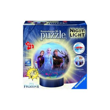 Puzzle 3D Luminos Frozen II, 72 Piese