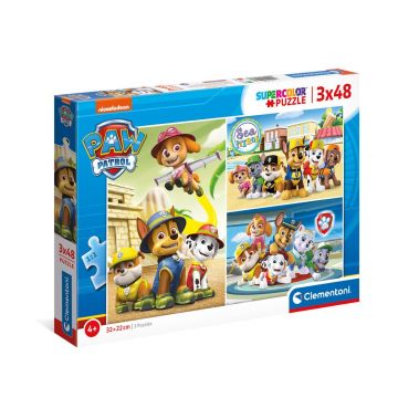 Puzzle 3 x 48 piese Clementoni Paw Patrol 25262