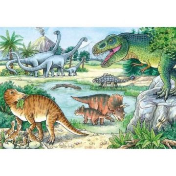 Puzzle Dinozauri, 2X24 Piese