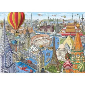 Puzzle Ocolul Pamantului In 80 De Zile, 1000 Piese