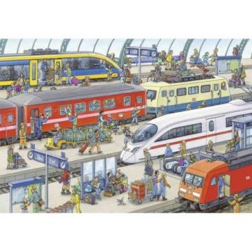 Puzzle Statie De Tren, 2X24 Piese