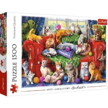 Puzzle 1500 trefl pisicutele pe canapea