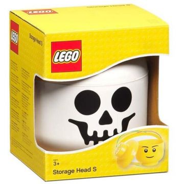 LEGO® Cutie depozitare LEGO cap minifigurina Skeleton, marimea S (40311728)