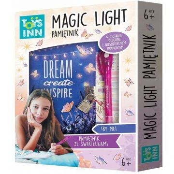 Jurnal MAGIC LIGHT, Toys Inn, Cu lumina, 6 ani+, Multicolor