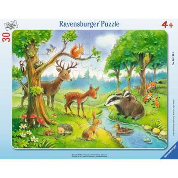 Ravensburger - Puzzle Animale Salbatice, 30 Piese