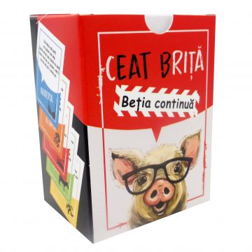 Joc adulti 'Ceat Brita- Betia continua'- editia II, limba romana, carti de joc pentru petreceri, pentru 3-20 jucatori