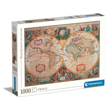 Puzzle 1000 piese Clementoni High Quality Collection Harta Antica 31229