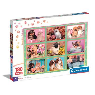 Puzzle 180 piese Clementoni Puppies Collection 29788