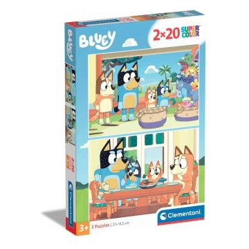 Puzzle 2 x 20 piese Clementoni Bluey 24807