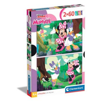 Puzzle 2 x 60 piese Clementoni Minnie Mouse 24815