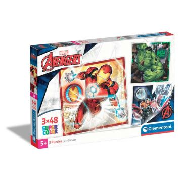 Puzzle 3 x 48 piese Clementoni The Avengers 26315