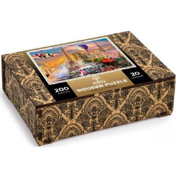 Puzzle din lemn 200 piese - Primavara la paris