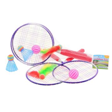 Set de Badminton, Johntoy, 5 piese, 3 ani+, Multicolor