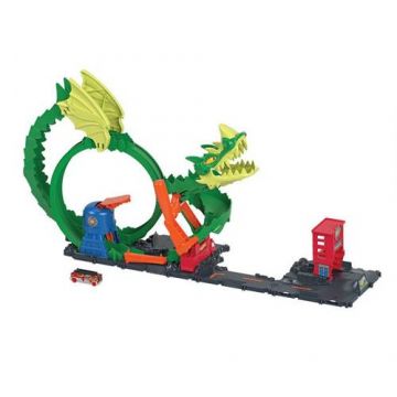 Set de joaca Hot Wheels Atacul Dragonului de Foc