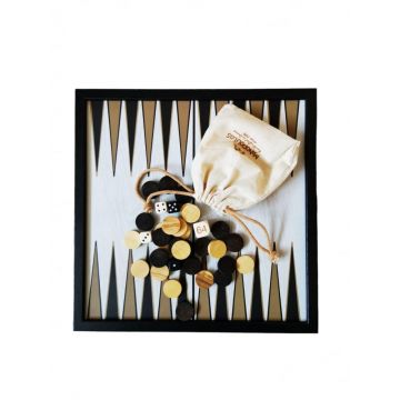 Set sah si table CLASSIC STYLE BLACK 27X27 cm