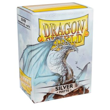 Sleeve-uri Dragon Shield Matte Sleeves 100 Bucati - Argintiu