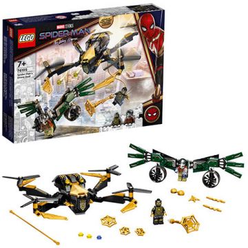 LEGO® LEGO Super Heroes - Duelul cu drona al Omului Paianjen 76195, 198 piese