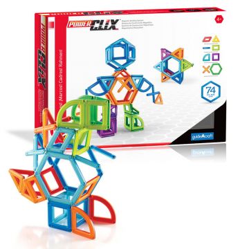 PowerClix Frames, set magnetic, 74 piese, Guidecraft