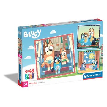 Puzzle 3 x 48 piese Clementoni Bluey 25308