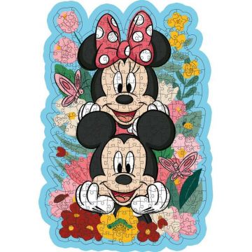 Puzzle din lemn, Ravensburger, Mickey si Minnie, 300 piese, 12 ani+, Multicolor