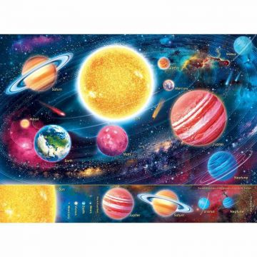 Puzzle educativ, Ravensburger, Planete, 300 piese, 9 ani+, Multicolor