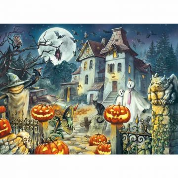 Puzzle personaje, Ravensburger, Halloween, 300 piese, 9 ani+, Multicolor