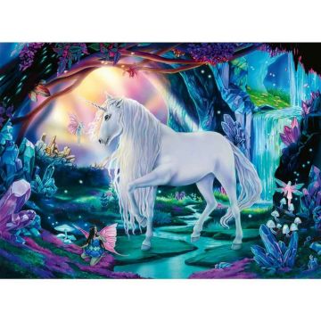 Puzzle personaje, Ravensburger, Unicorn, 300 piese, 9 ani+, Multicolor