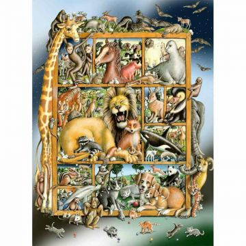 Puzzle, Ravensburger, Animale, 100 piese, 6 ani+, Multicolor