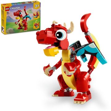 LEGO® LEGO® Creator 3 in 1 - Dragon rosu 31145, 149 piese